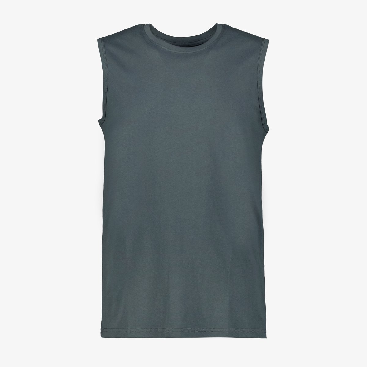 Unsigned basic heren singlet donkergrijs - Maat S