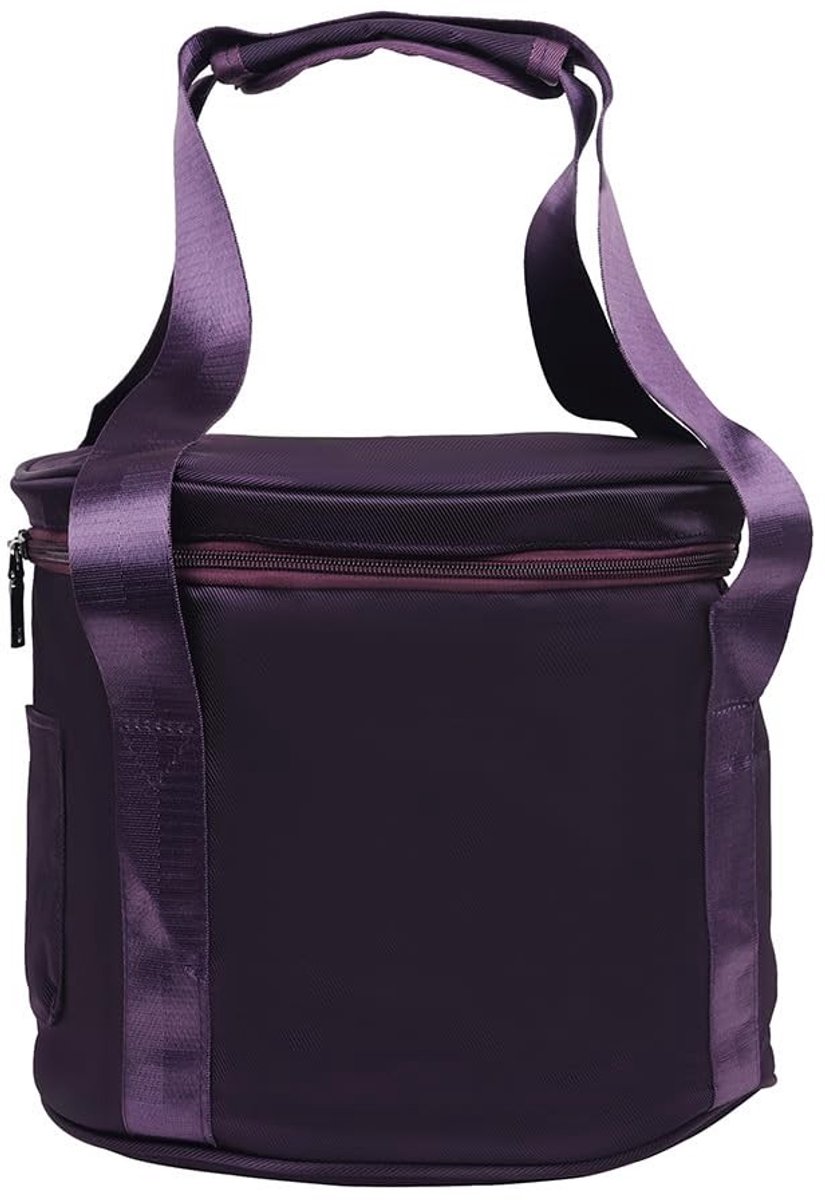 Dailygoods- Opbergtas Dubbele Laag - Draagtas voor Klankschaal - Draagbare Handgreep - Duurzaam Polyester/Katoen - 25 x 24 cm - Geschikt voor 8 inch Klankschalen - Klankschaaltas