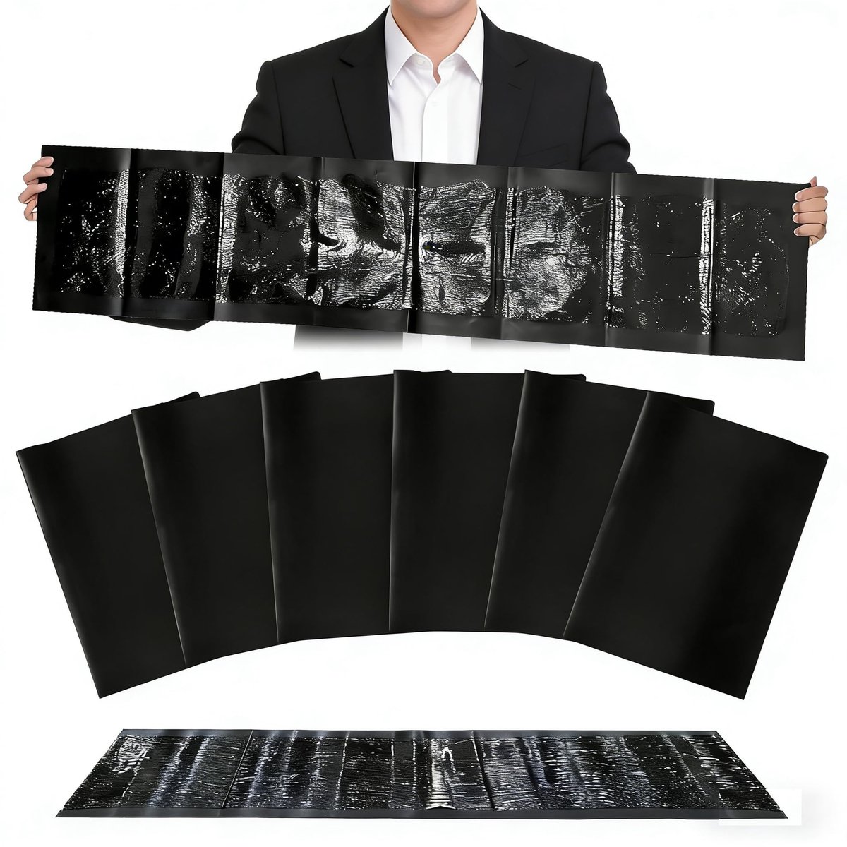 Dailygoods- Lijmval 6 Stuks - Zelfklevende Ongedierteval - Effectieve Kakkerlakkenval - Insectenval - Extra Grote Afmetingen 120 x 28 cm - Voor Mieren/Spinnen