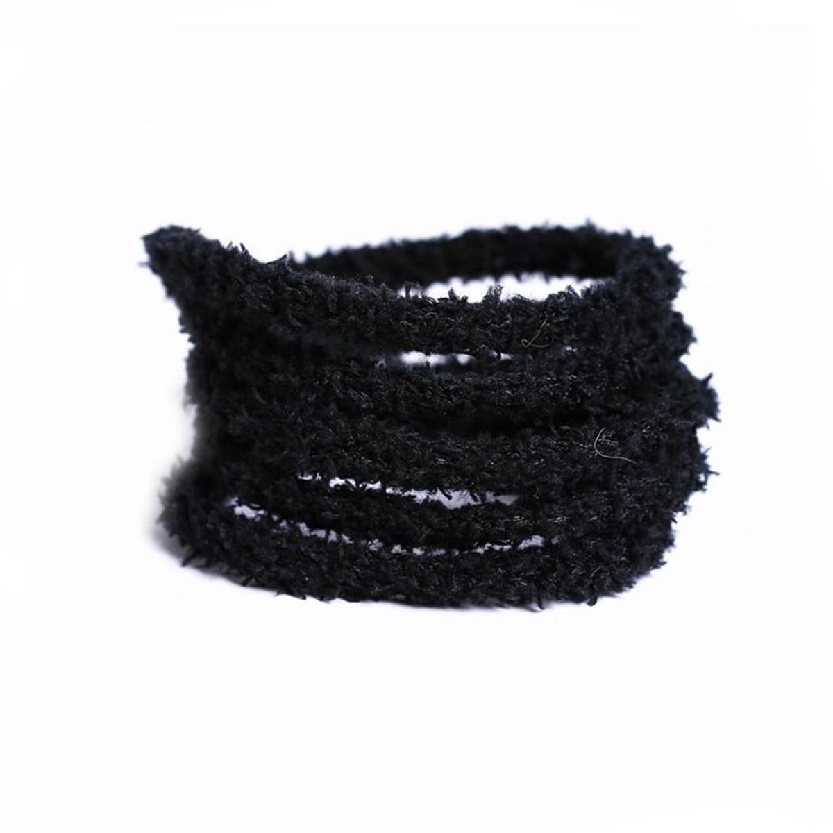 Dailygoods- Veters 160 cm - Elastische Veters - Schoenveters 8 mm - Veters Zwart - Veters Sneakers - Vervangingsveters 2 Paar