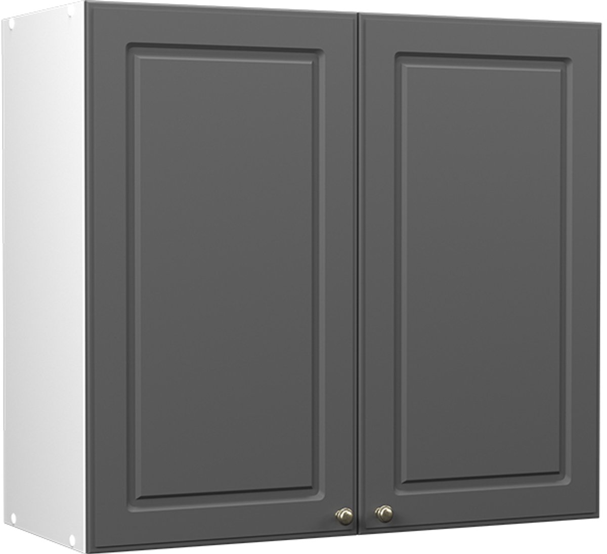 Vicco Hangkast Fame-Line, Anthrazit-Gold Landhaus/Wit, 80 cm