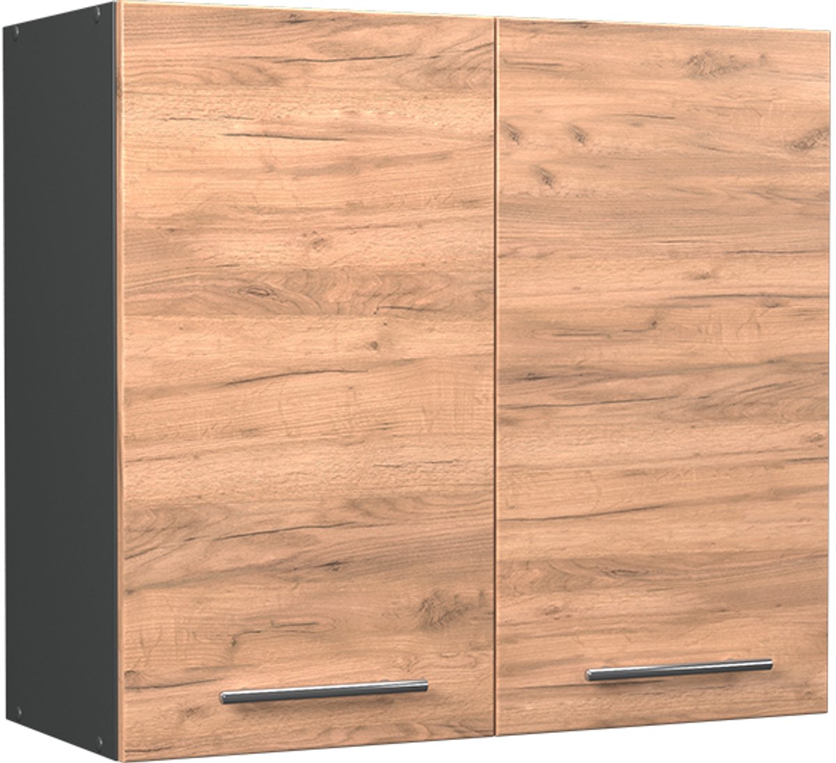 Vicco Hangkast Fame-Line, Goudkleurig Eiken/Antraciet, 80 cm