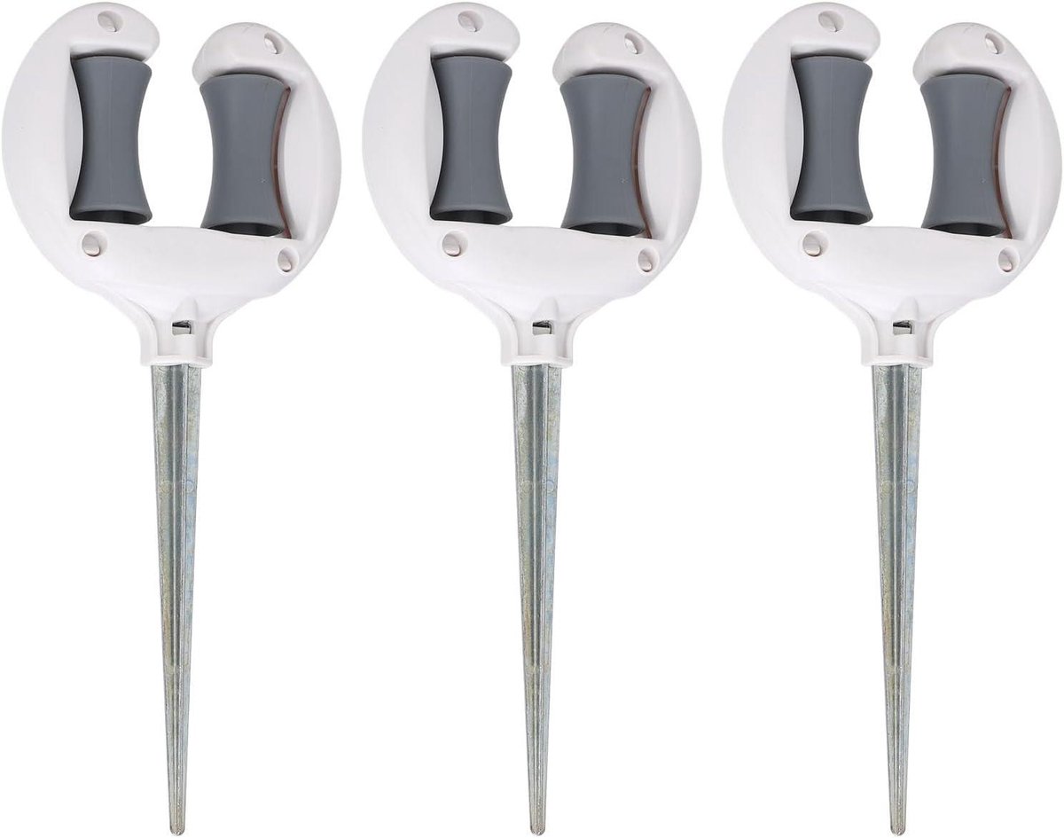 Tuinslanggeleider - Slanghouder - Planten beschermen - Flexibele katrollen - 3 stuks - Zwart