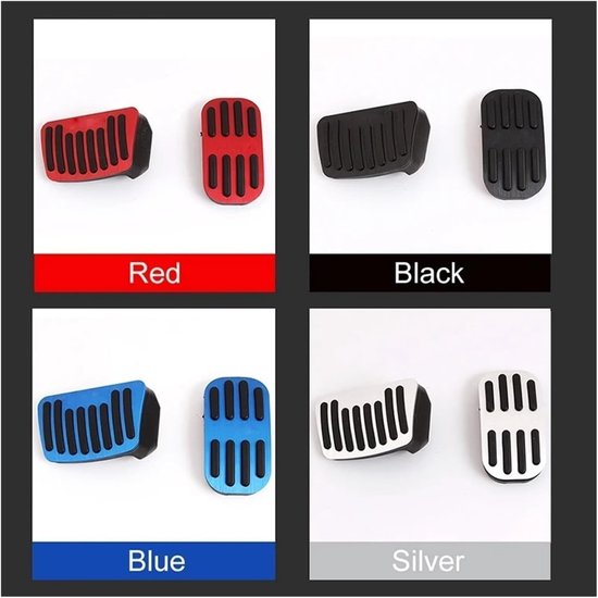 Pedaalhoezen Set - Auto Accessoires - Verbeterde Grip - Antislip Rubber - 2 Stuks - Zwart — afbeelding 2