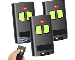 Drie afstandsbedieningen Geschikt voor de Benincà TO. GO 2VA, 433,92 MHz 2-kanaals garagedeurafstandsbediening met geavanceerde scrollcode en dubbele scrollcodecodering.