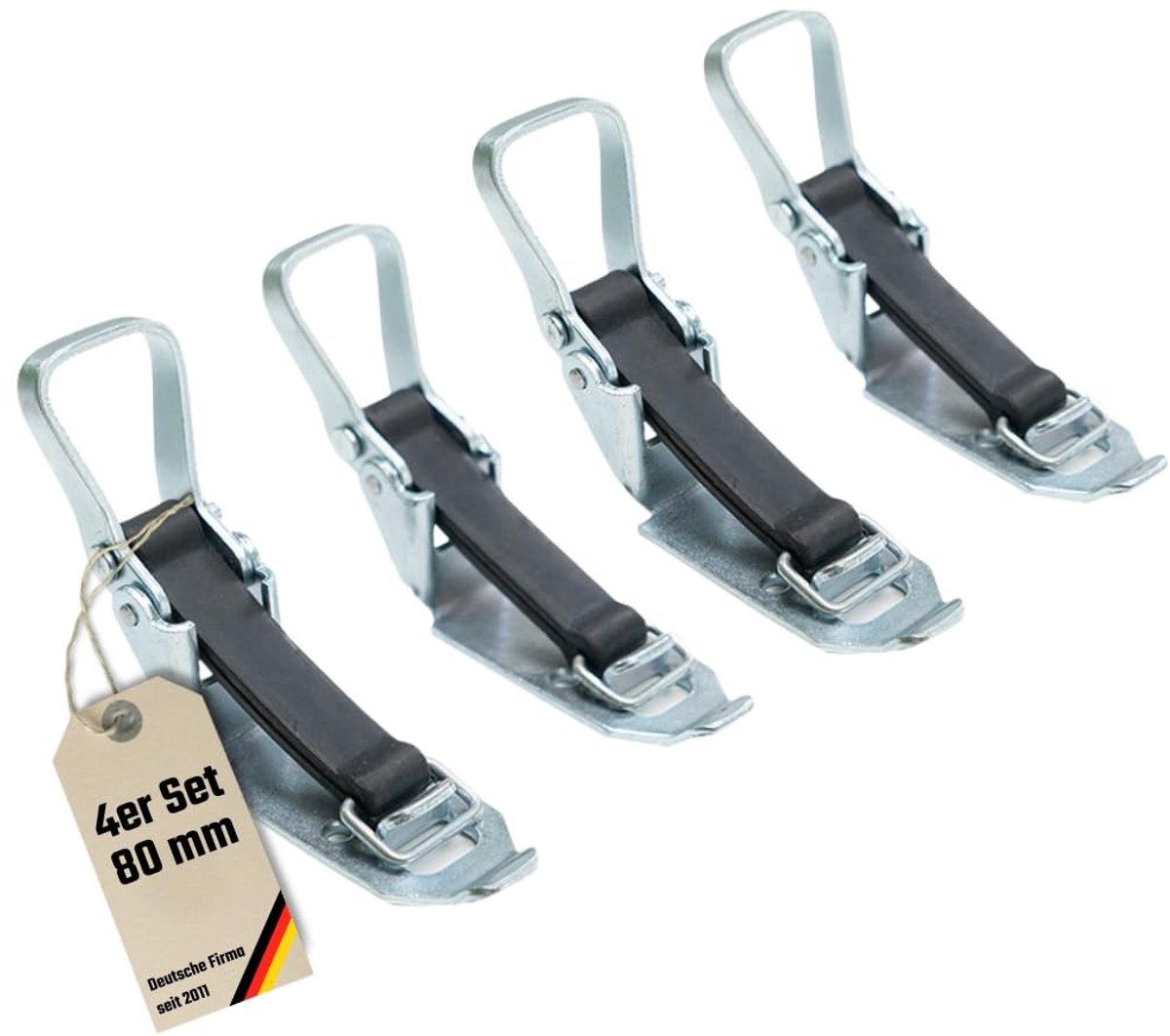 Dailygoods- Sluitlager 80 mm - Spadehouder - Bijl houder - Gereedschapswand - Bezemhouder - Robuust en duurzaam - Gereedschapshouder