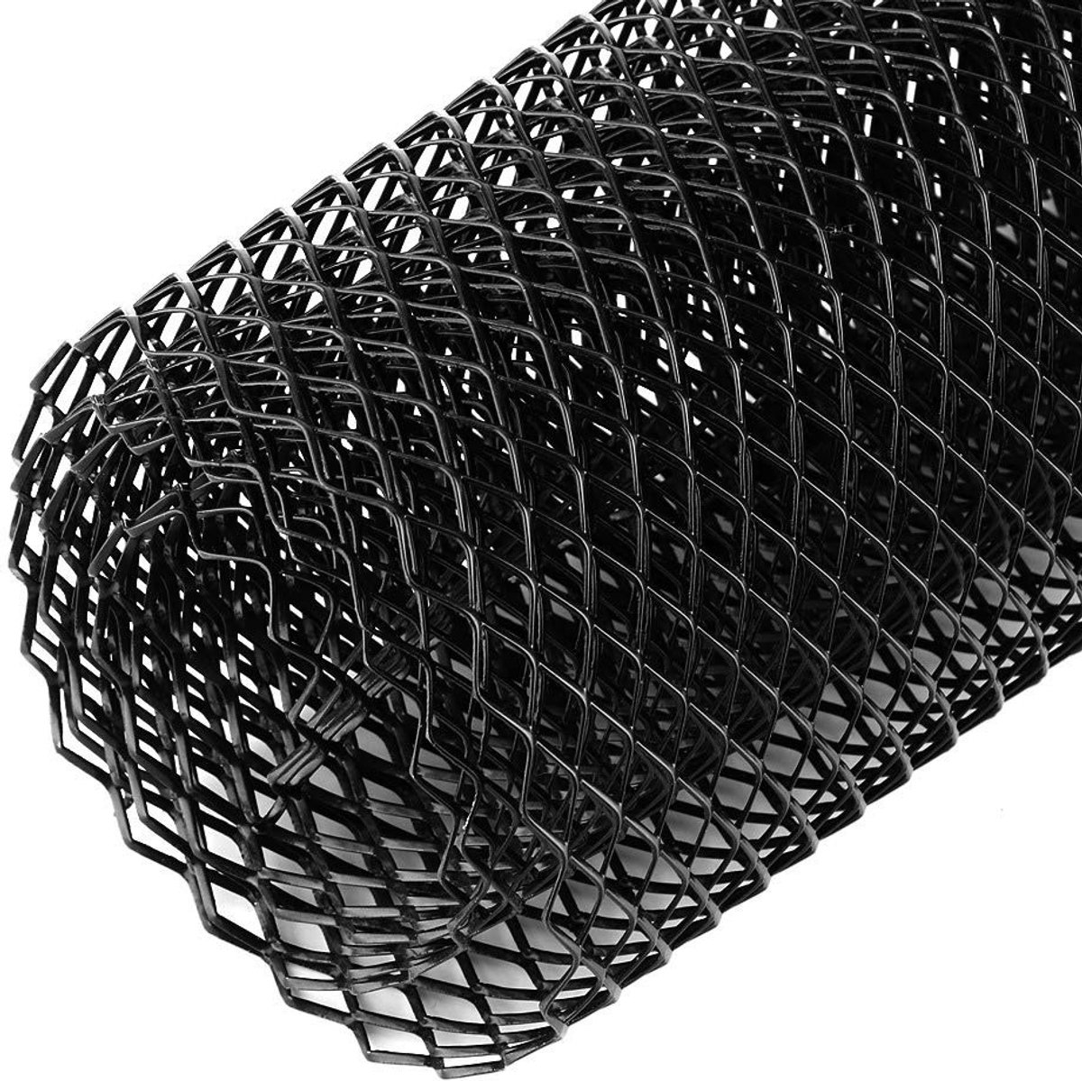 Dailygoods- Gaasrooster Aluminium - Universele Autoracegrille - Rooster 100 x 33 cm - Mesh Net - Ruitvormige Grill - Bescherming Radiateur - Autogrill