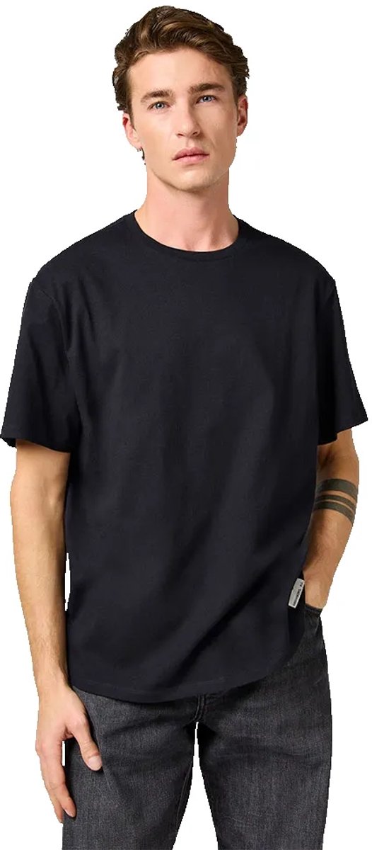 Wrangler Ss Solid T-shirt Met Korte Mouwen S Man Zwart