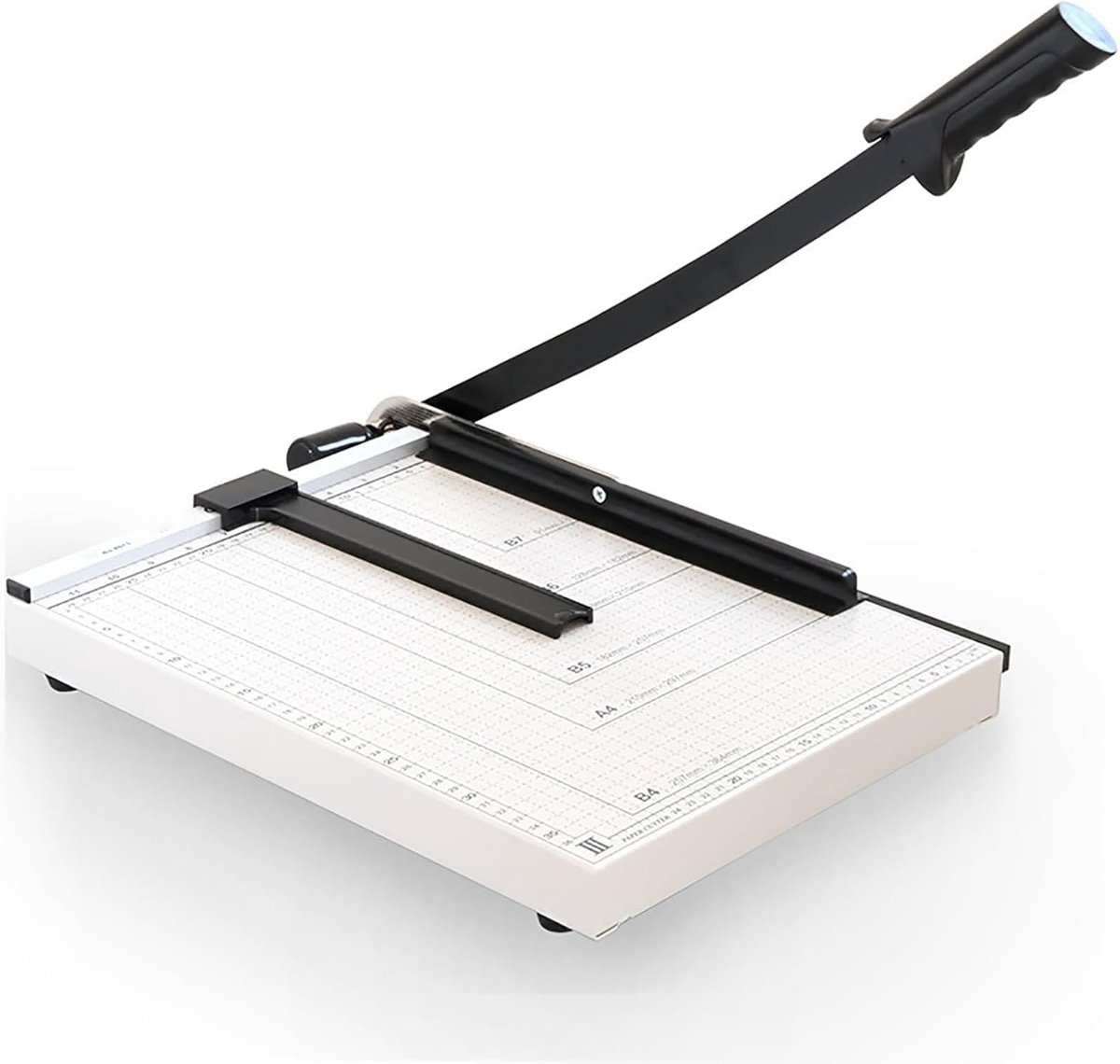 Papier Snijder - Snijmachine Bureau - Precisie Snijden - Veiligheidsgesp - 15 Vel Capaciteit - Zilver