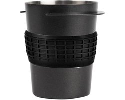 Doseerbeker Koffie - Poederdispenser - Espresso Bereiden - Roestvrij Staal - 58mm Diameter - Zwart