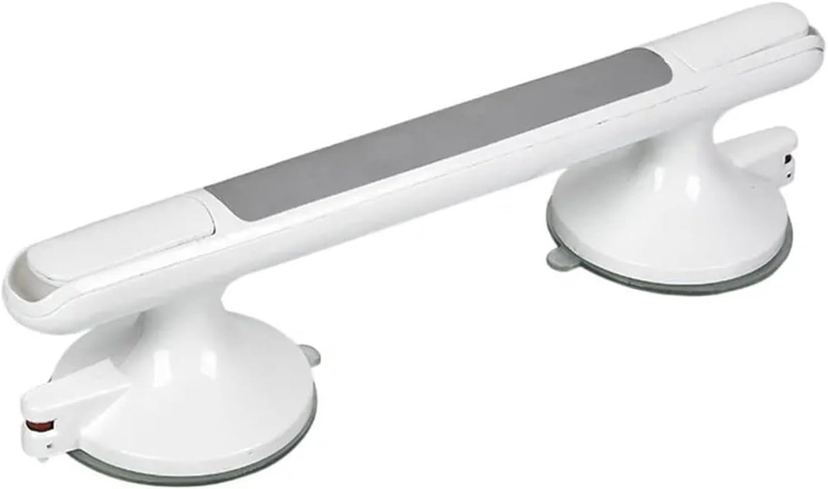 Douchegreep - Badkamer Handgreep - Veiligheid Vergroten - Sterke Zuignap - 33 cm - Wit