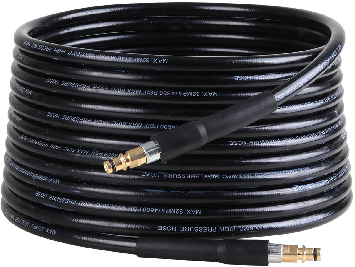 Dailygoods - Hogedrukreiniger - 10 Meter Slang - Quick Connect Aansluitingen - Zwart - Geschikt voor Kärcher K2 K3 K4 K5 K6 K7 - Innovatief Ontwerp