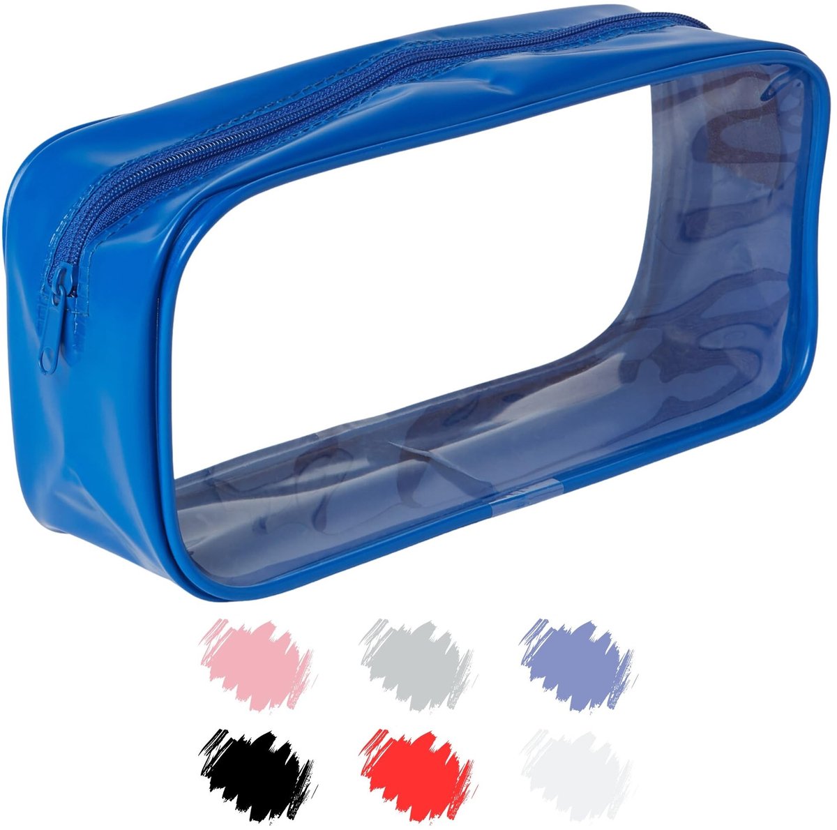 Dailygoods- Pennenbakje Groot - Blauw - Bureau Organizer - Pennenzak - Pennenhouder - Enkelvoudige Verpakking - Pennenetui