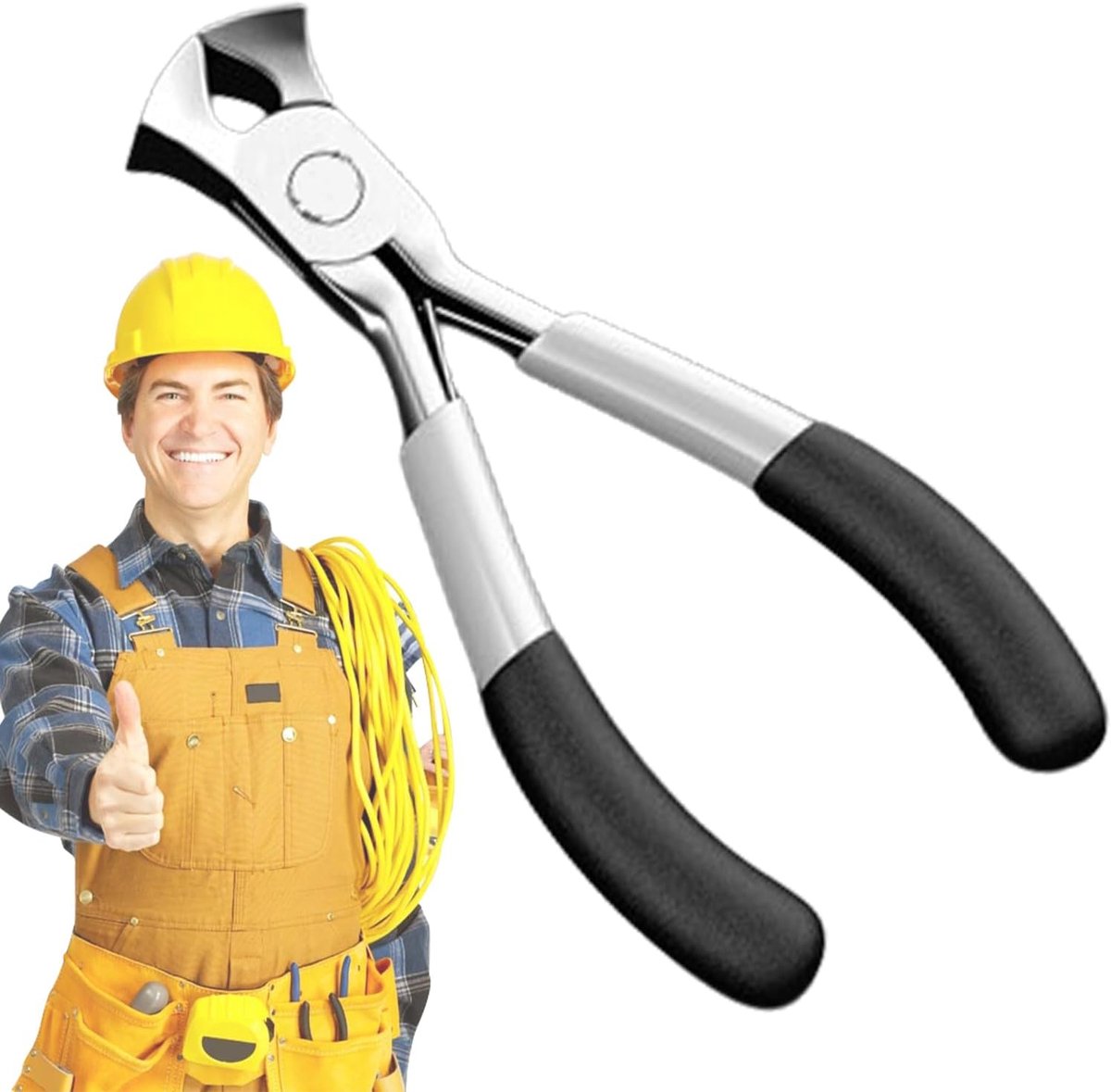 Kleine tangen - Draadknipper striptang - Filigraan handwerk - Hoogwaardig koolstofstaal - 127 cm - Zwart