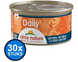 30x Almo Nature Daily - Mousse Forel - Kattenvoer Natvoer - 85g