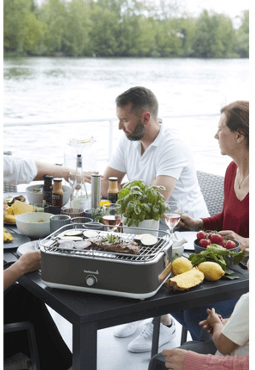 Barbecook E-Carlo - Barbecue électrique de table - Midnight Grey