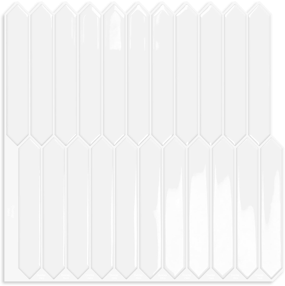 Dailygoods- Wandtegels Zelfklevend - Zeshoekige Tegels - Spatbescherming - Keuken/Badkamer - RV (10 Vellen, 30,5x30,5 cm) - Eenvoudig Aanbrengen - Muurt Tegels