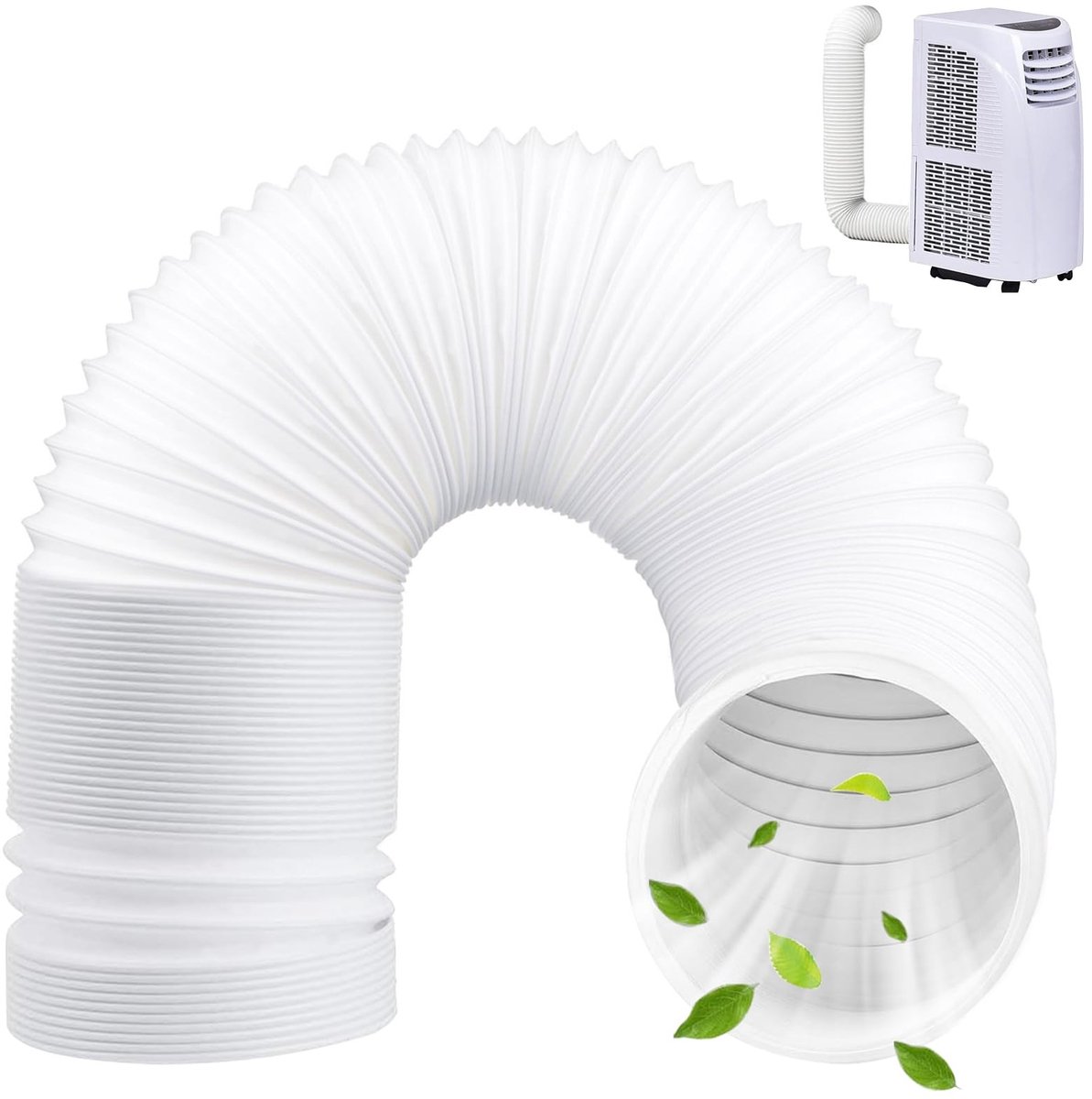 Dailygoods- Afvoerslang 150 mm - Flexibele Ventilatieslang - Airco/Afzuigslang - Droger/Wasdroger - Lichtgewicht/Duurzaam - Robuuste Constructie