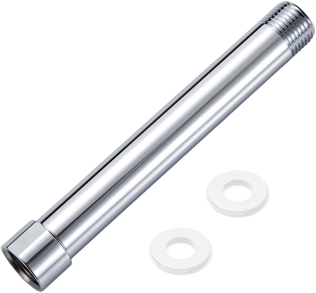 Dailygoods- Douchekopverlenging 6 Inch - Verlengbuis - Douchearm - G1/2 Aansluiting - Roestvrij Staal - Verbeterde Douche-ervaring