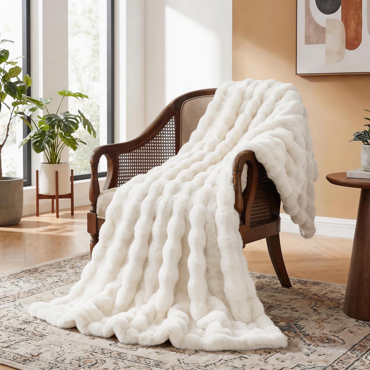 Dailygoods- Deken 130x150 cm - Fluffy Woondeken - Zacht/Comfortabel - Ademend/Materiaal - Huidvriendelijk/OEKO-TEX - Geschikt voor alle seizoenen
