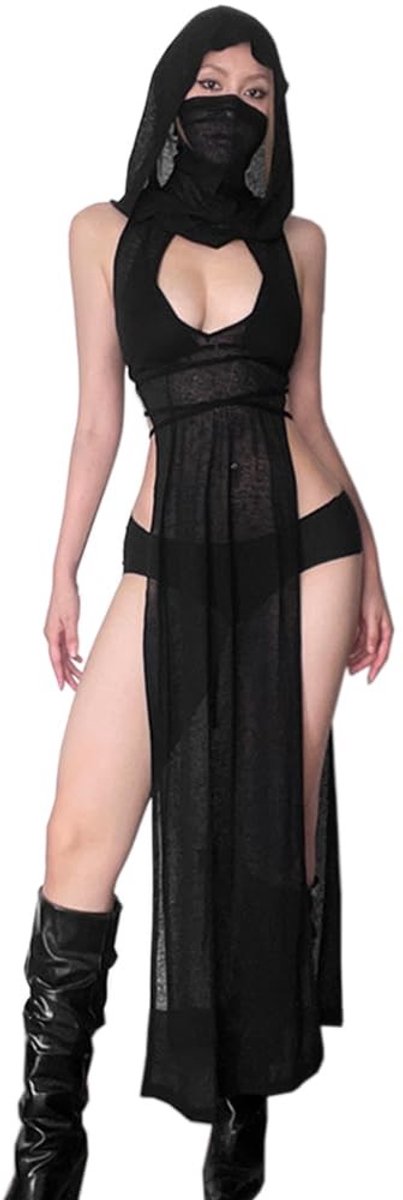 Dailygoods- Cocktailjurk Hoge Split - Mouwloos - Bodycon - Feestjurk Dames - Geschikt voor Alle Seizoenen - 90% Polyester, 10% Spandex