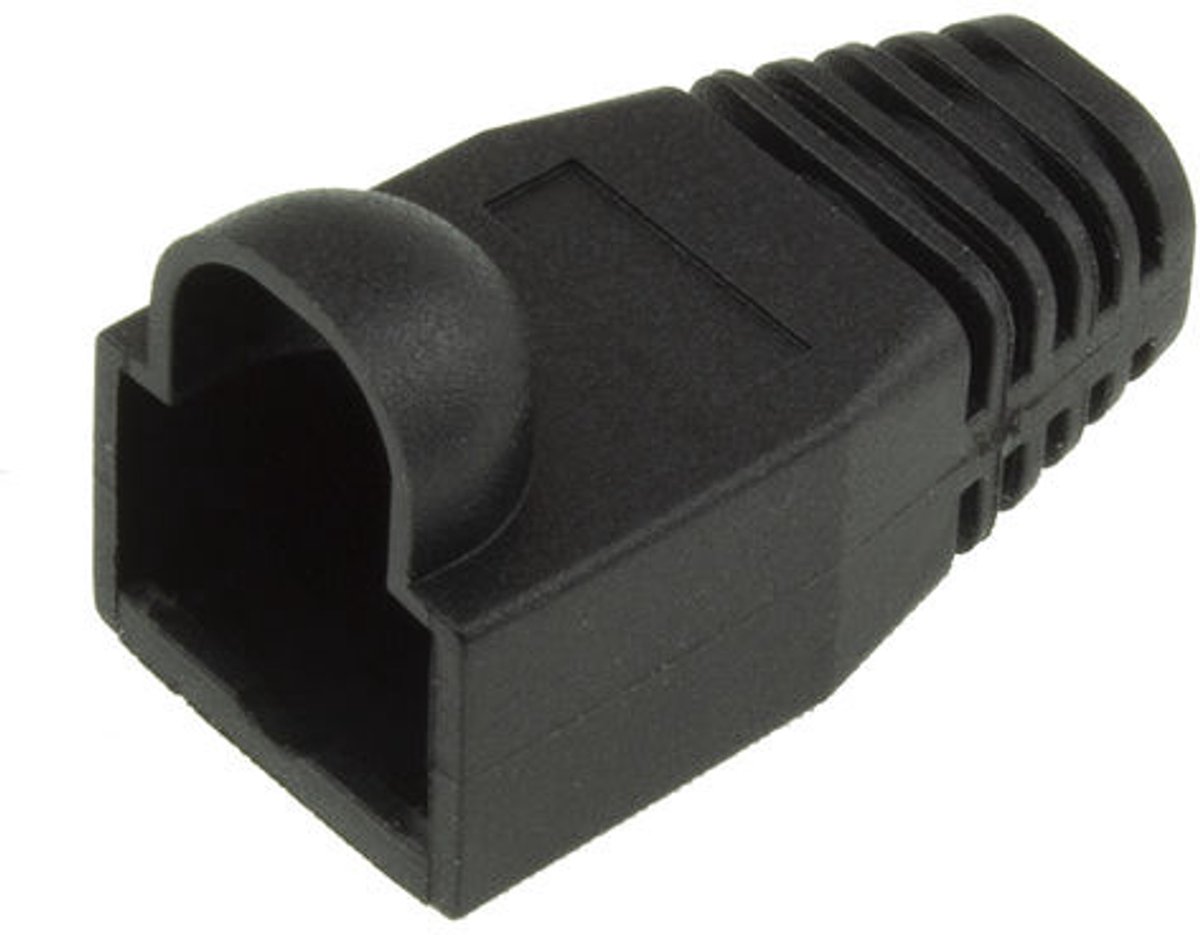 ACT RJ45 zwarte tule voor 6,5 mm kabel