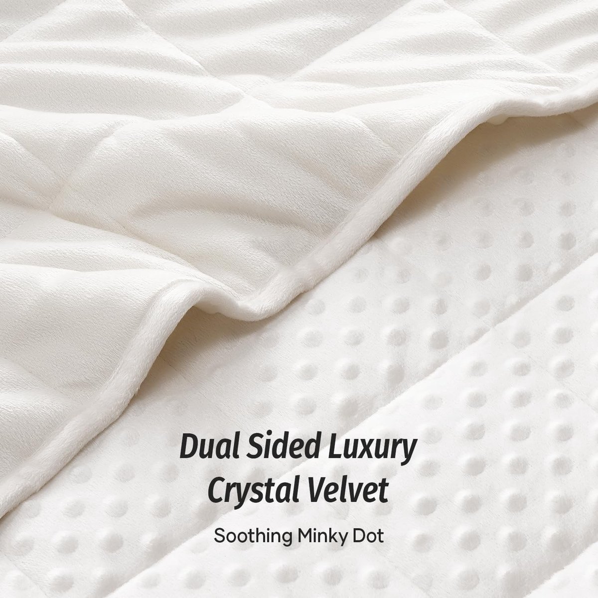 Dailygoods- Verzwaarde Deken - Premium Pluche Kristalfluweel - Ademend - Hypoallergeen - Stressverlichting - Gelijkmatige Drukdispersie - 152 x 203 cm - Gewichtdeken