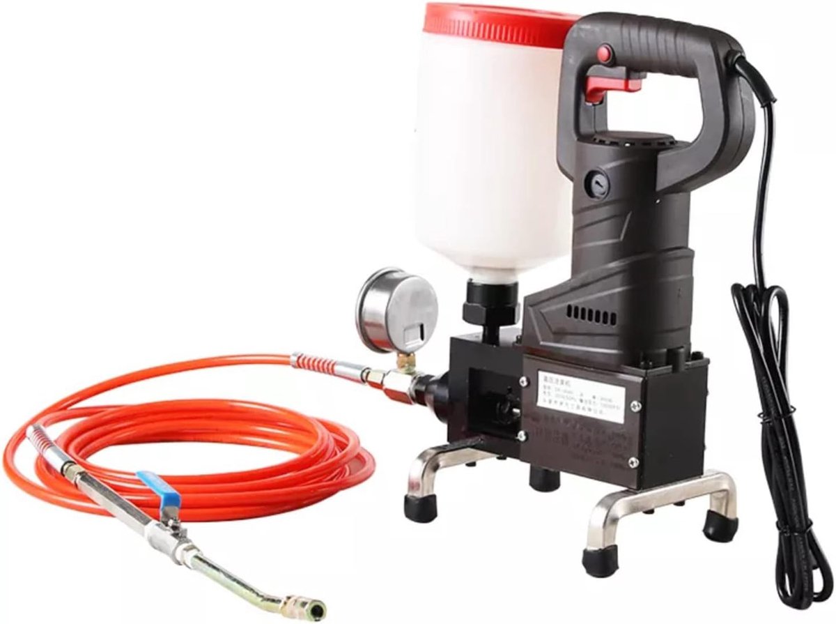 Voegpomp - Mortel Injector - Scheuren Vullen - Hoge Druk - 10000 PSI - Grijs
