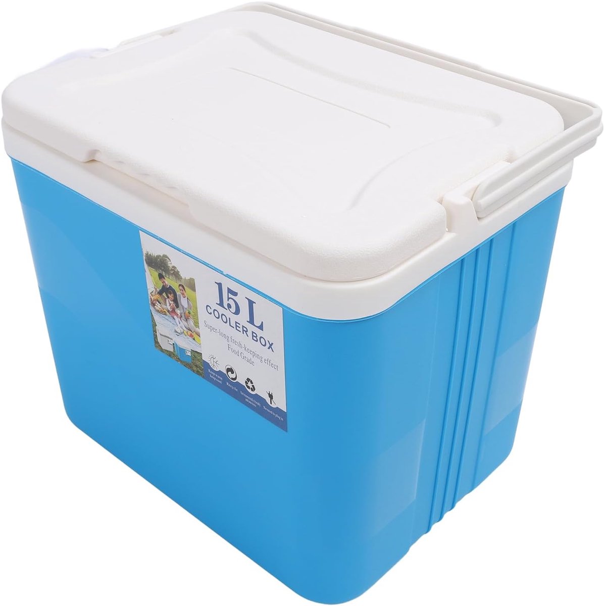 Geïsoleerde Koeler - Harde Koelbox - Buitenactiviteiten - Professionele Koeltechnologie - 15 Liter - Blauw
