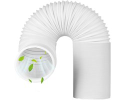 Solidchoice- Afvoerslang 2 Meter - 150 mm Diameter - PVC Afvoerslang - Verlenging - Draagbare Airconditioning - Geschikt voor Wasdroger/Afzuigkap - Afvoerslang Voor Airco