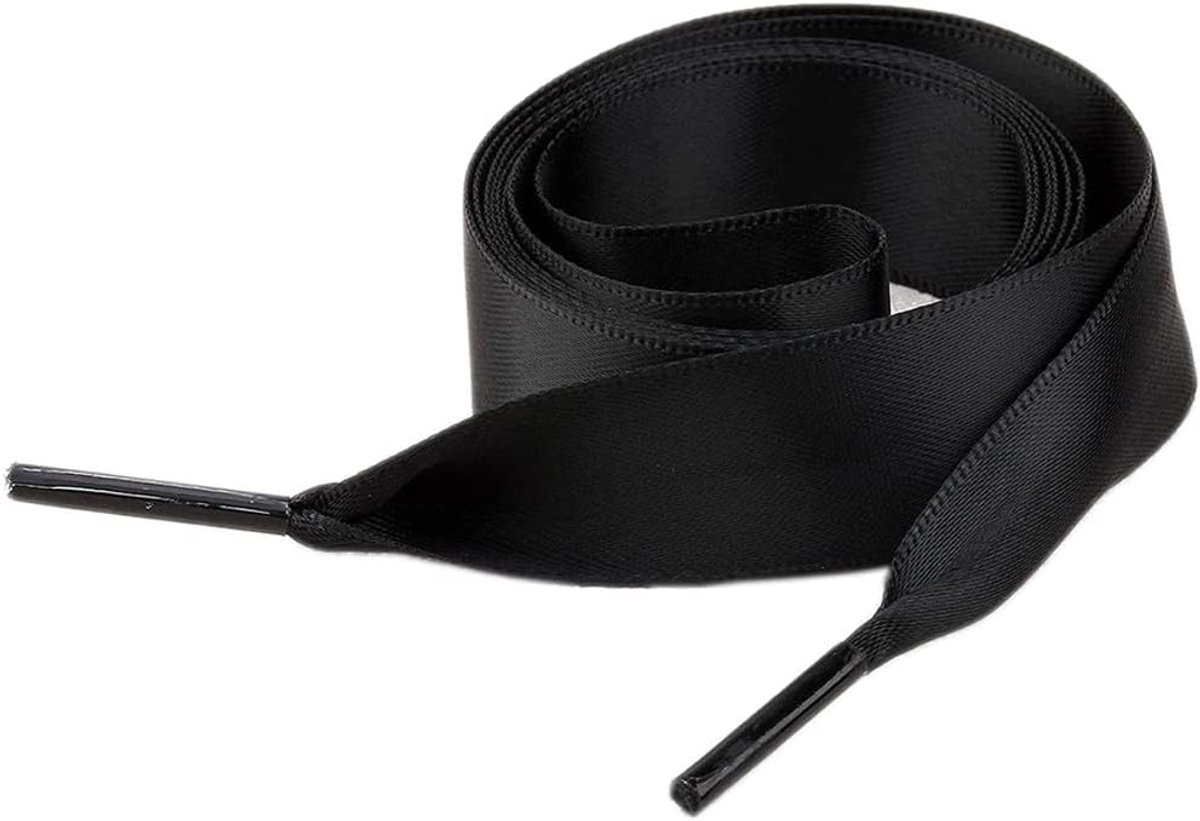 2 Paar Satijnen Veters, Universele Platveters, Scheurvast en Duurzaam voor Casual Schoenen, Vervangingsveters in Diverse Maten, 50 cm Lang, Geschikt voor Unisex Gebruik