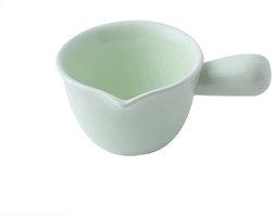Melkopschuimkan Keramiek - Kleine schenkkan - Sauzen serveren - Dripproof schenktuit - 100 ml - Groen