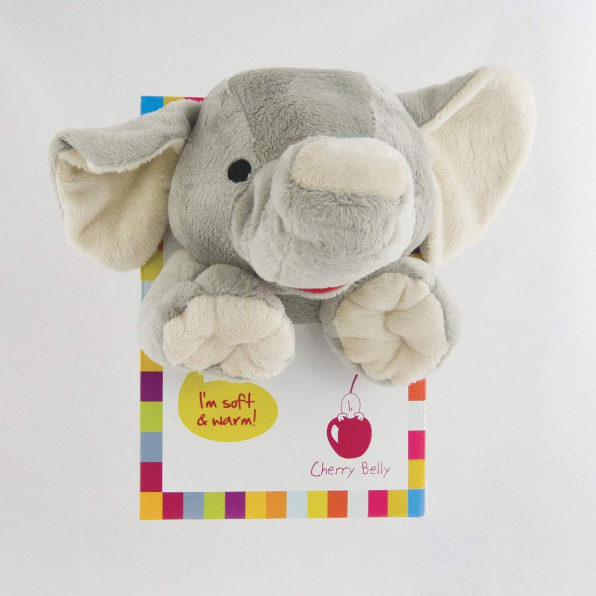 Cherry Belly® Knuffel Olifant Kersenpitkussen - Wasbaar - Pittenzak - Pittenzak Magnetron - The ONLY Original