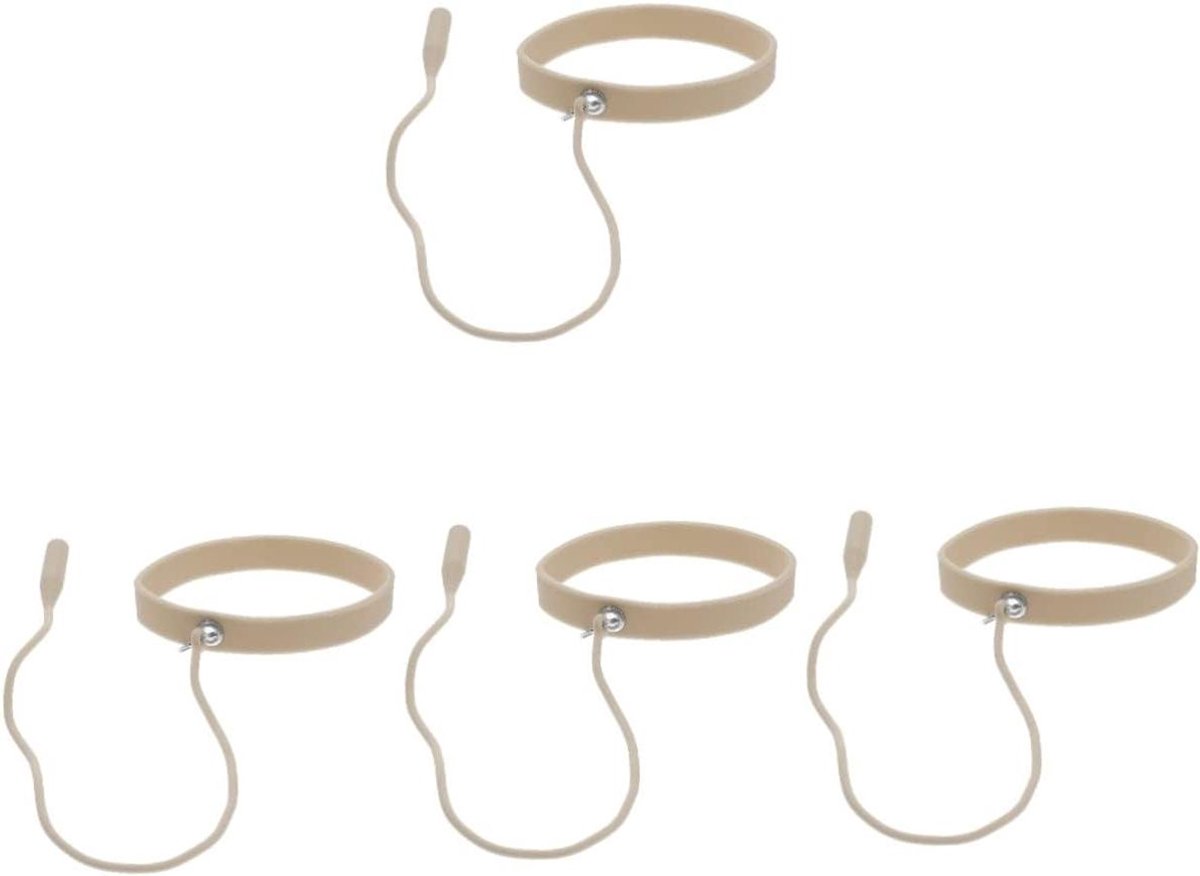 Pincet Armband - Wimperhouder - Wimperverlenging - Siliconen Materiaal - 4 Stuks - Beige
