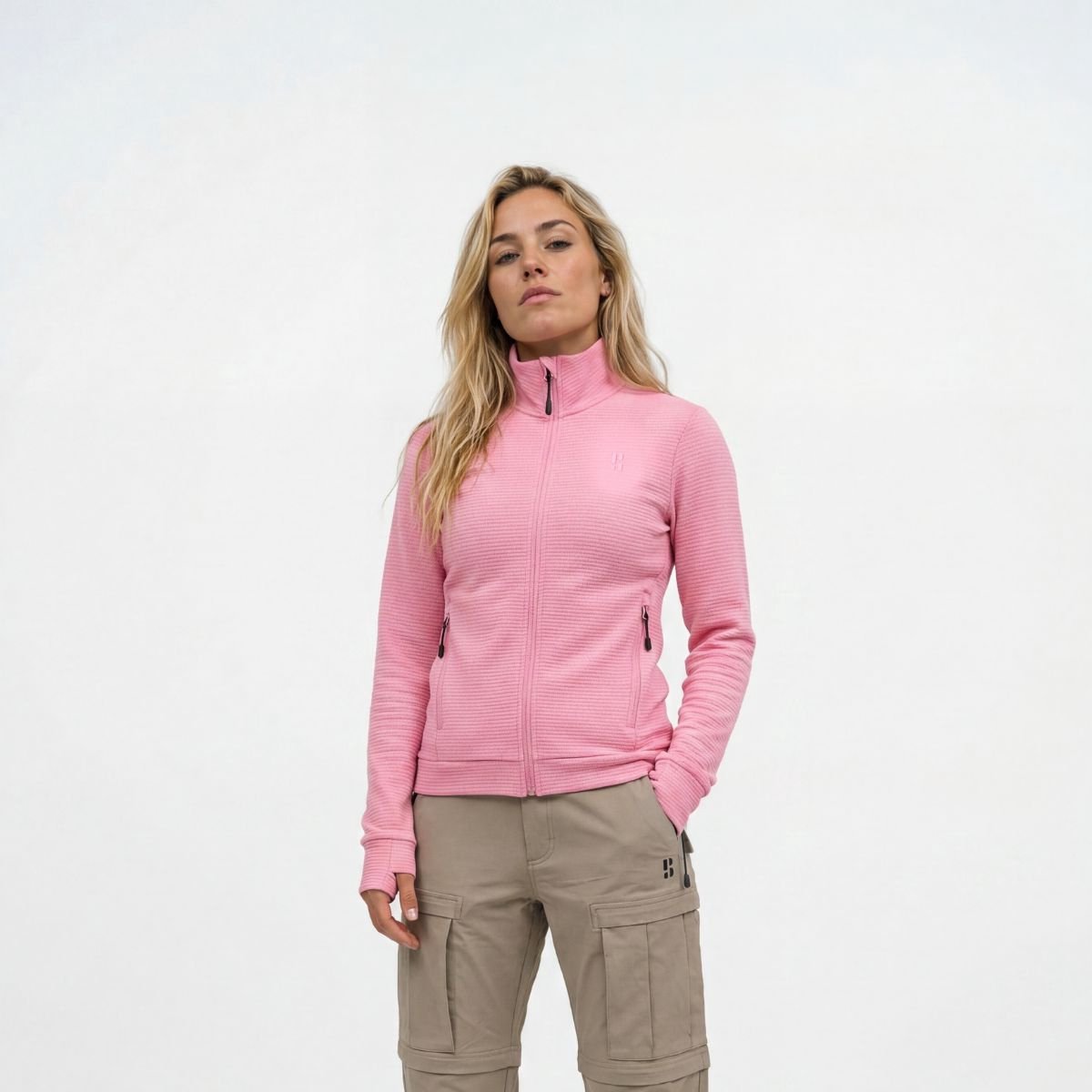 Poederbaas Outdoor Vest Dames Waffle Jacket Lichtgewicht & Ademend Wandelvest & outdoor activiteiten Roze