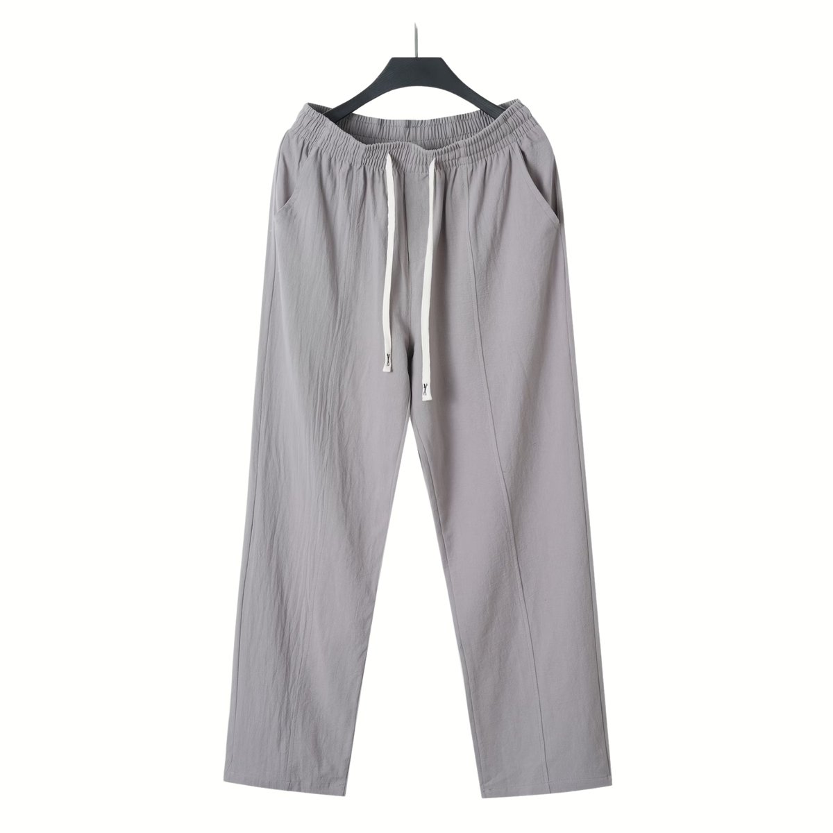 Currero Linnen Broek Heren - Zomerbroek - Volwassenen - Lange Broek - Pantalon - Strandbroek - Zomer - Ibiza Stijl - Donkergrijs XXXL