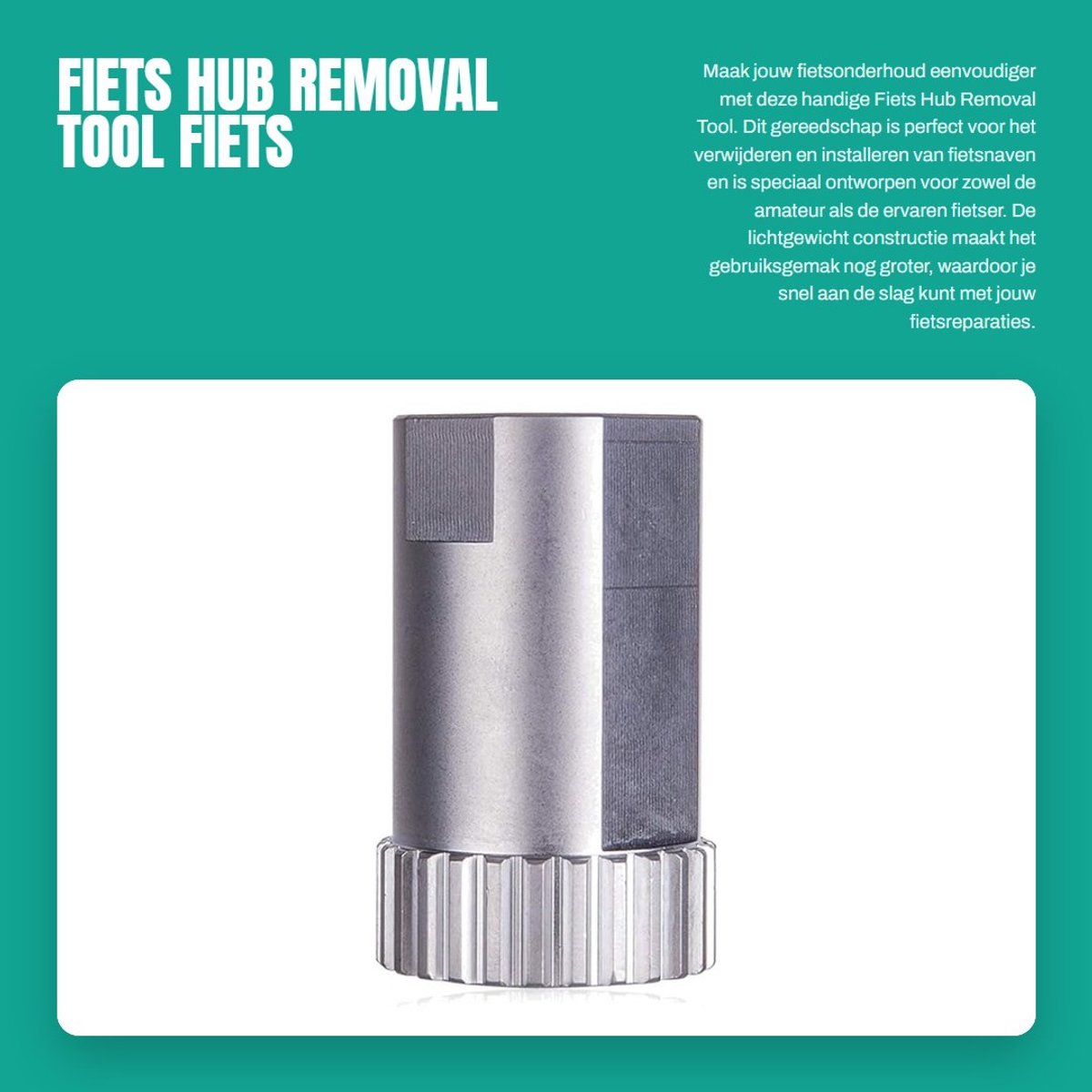 Dailygoods- Fiets Hub Removal Tool Lichtgewicht - Hubs Verwijdering - Installatie Tool - Fiets Wiel Lager Pers Kit - Reparatie Accessoires - Eenvoudig te gebruiken - Naafverwijderaar