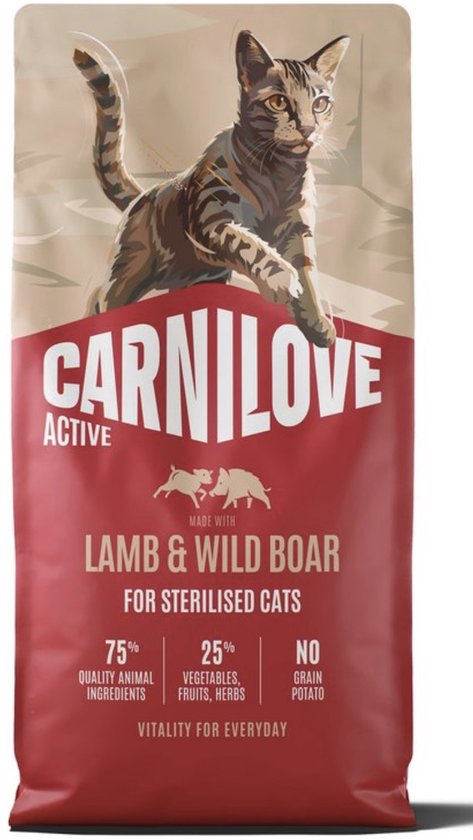 Carnilove granenvrij Lam & Wild Zwijn Sterilised 6kg