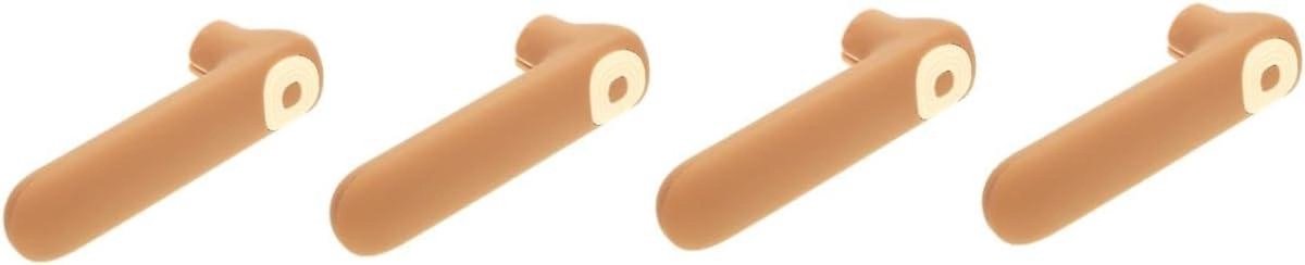 Deurklink Hoes - Deurknop Bescherming - Kinderen Beveiligen - Anti-botsing - 4 Stuks - Koffie