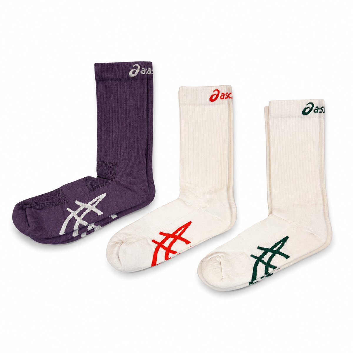 ASICS 3PPL Crew Sock - Sokken - Maat 39-42 - Wit Blauw - Sports - Hardlopen - Unisex Sokken — cadeau in Cadeau-ideeën - foto 3