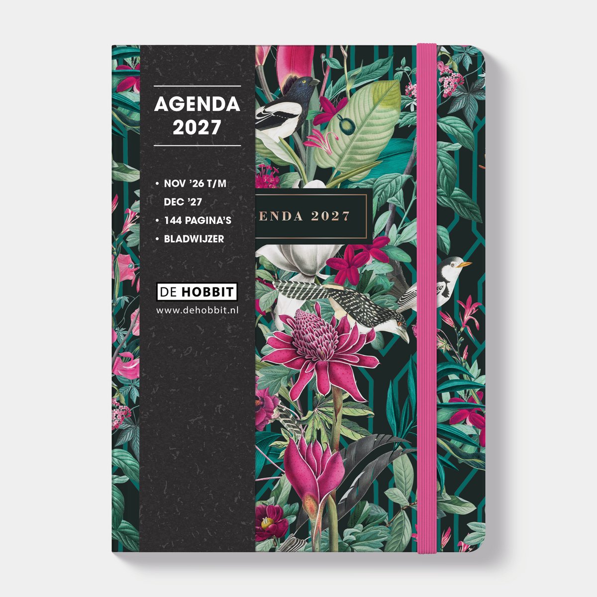 Hobbit - Weekagenda 2027 - B6 (17,5 x 12,5 cm) - Jaaragenda - 1 week op 2 pagina's - Harde Kaft - Regenwoud