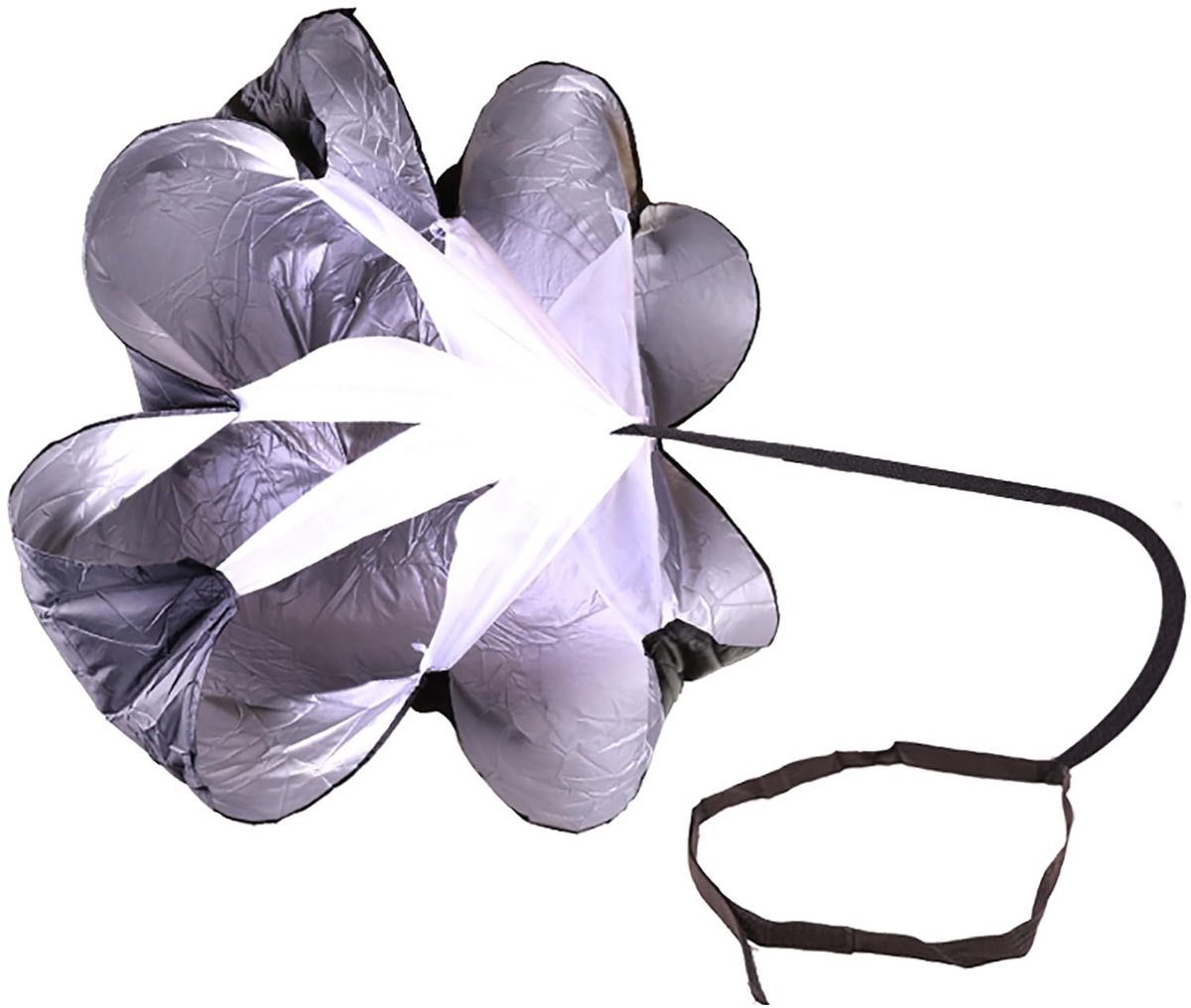 Dailygoods- Parachute 142 cm weerstandsparachute - Snelheidstraining - Verstelbare riem - Duurzaam polyester - Verbetering explosieve kracht - Geschikt voor uithoudingsvermogen