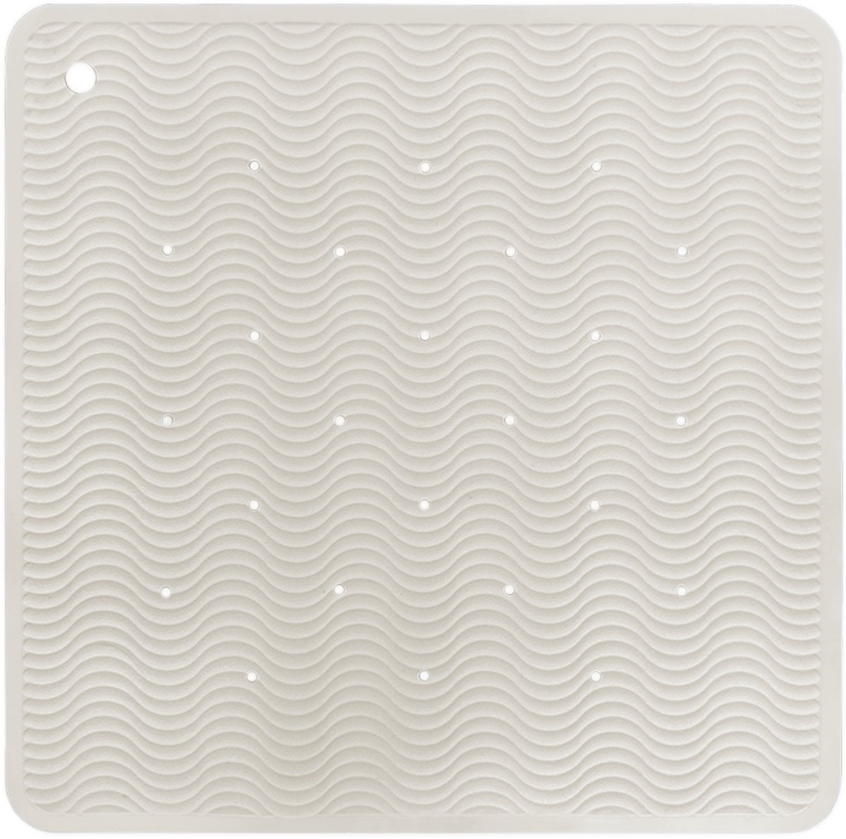 HEVEA Wave Badmat Square - Marble