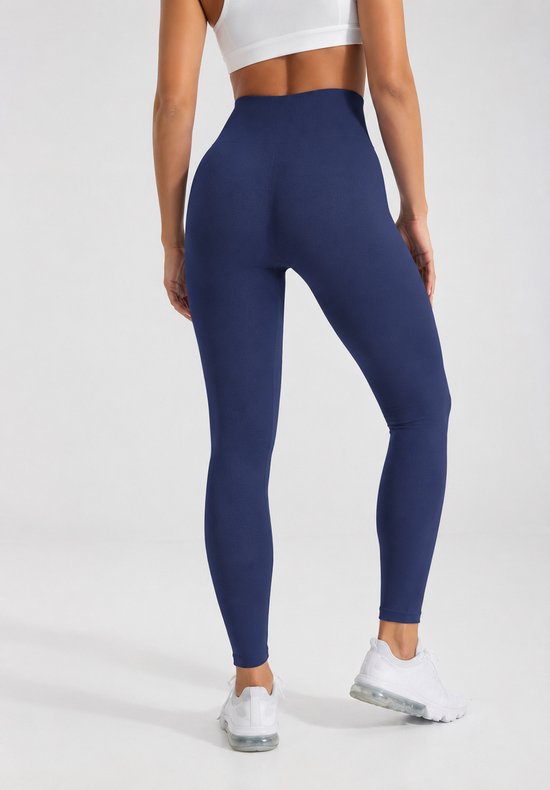 SparkNine Serenafit sportlegging - M - blauw - hoge taille - zacht & comfortabel materiaal - tweede huid - stretch - buikcontrole — afbeelding 2