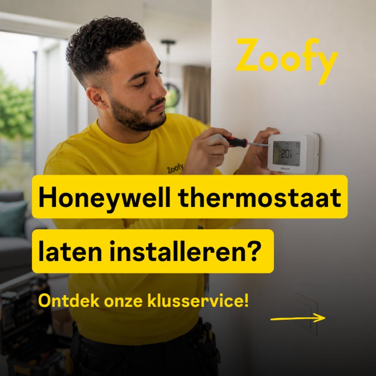 Installatie Honeywell thermostaat - Door Zoofy in samenwerking met bol.com - Installatie-afspraak gepland binnen 1 werkdag