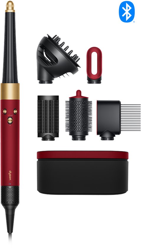 Dyson Airwrap i.d. Curly + Coily Red Velvet/Goud