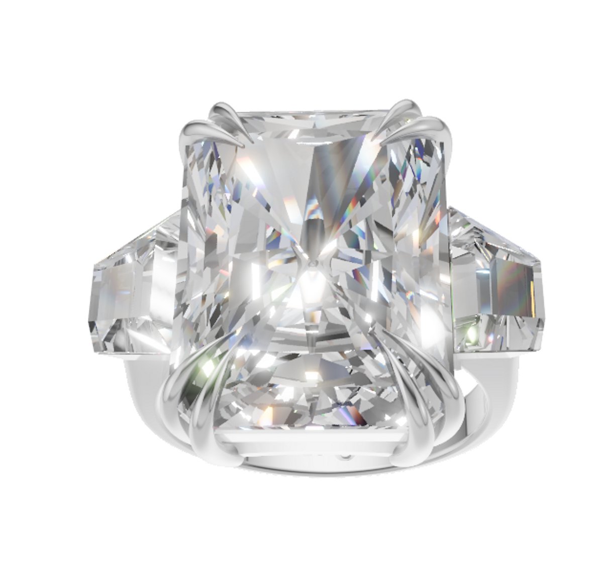 MR.O Atelier Karan Ring – Luxe Cocktailring met Cubic Zirconia | Zilver & Gunmetal Statement Ring Dames #8