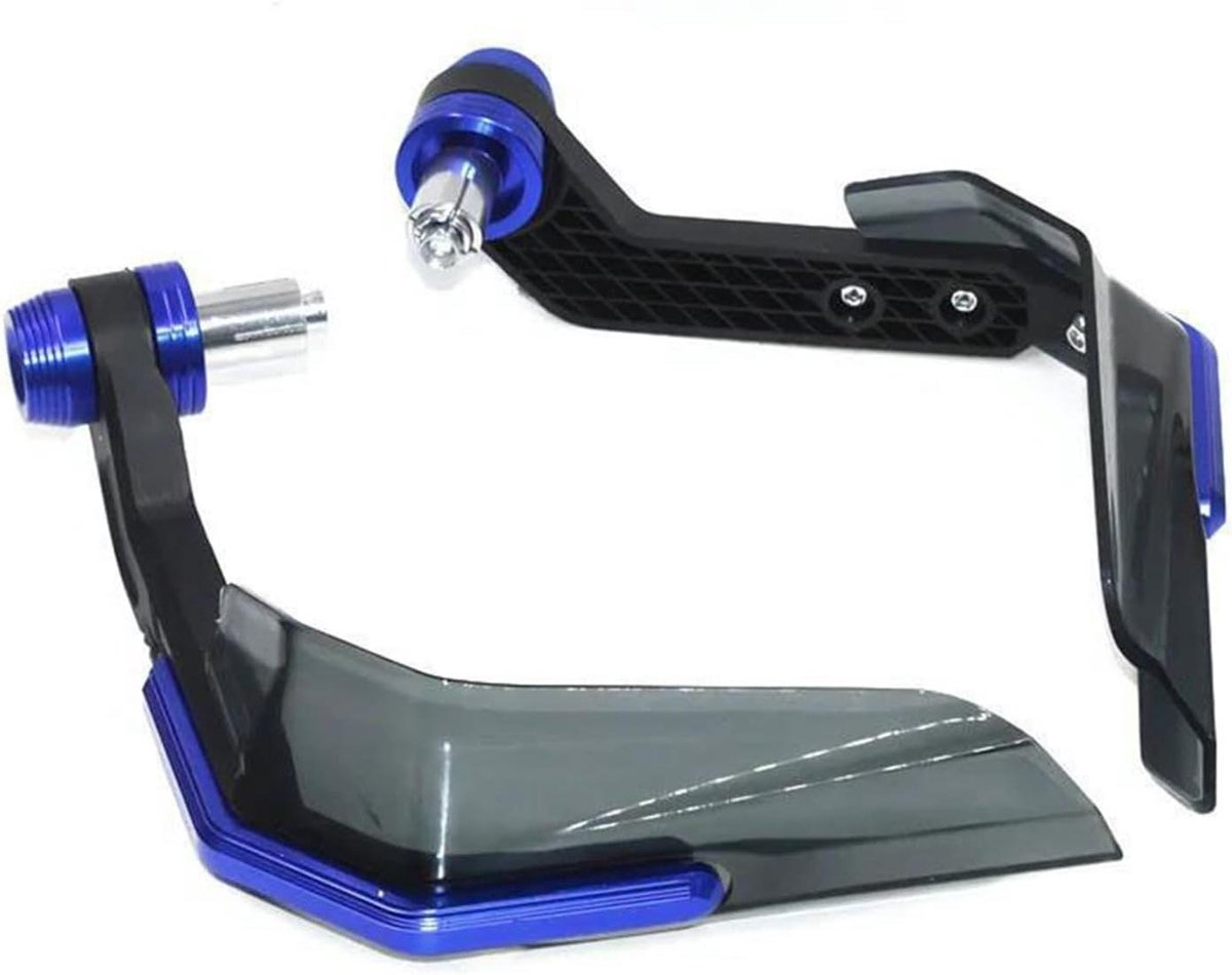 Motorfiets Handkappen - Stuurbeschermers - Bescherming Rijder - Aluminium Constructie - 7/8" 22mm - Blauw