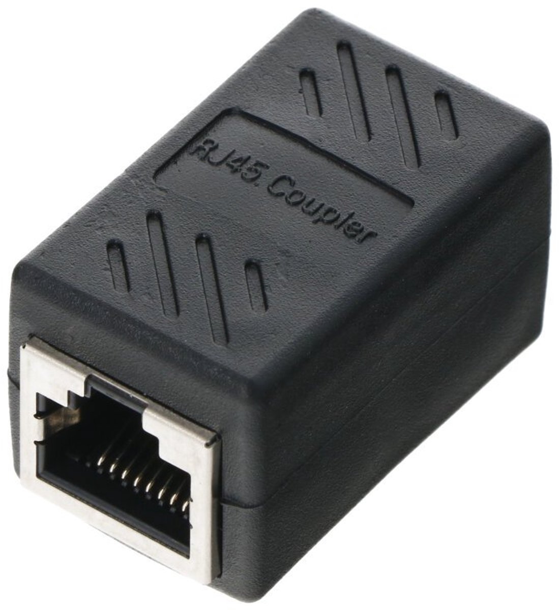 cat6 RJ45 koppelstuk internetkabel - UTP FTP Ethernet verlengstuk - Coupler - Internet kabel verlengen - Netwerk adapter - Connector - LAN - Vrouw naar vrouw - NEtwork extender - Zwart - Jonyx