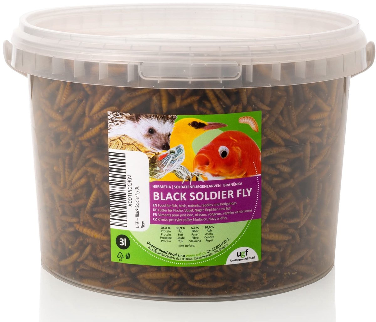 Dailygoods- Larven Beter dan gedroogde meelwormen - 430 g - Voer voor wilde vogels - Schildpadden - Ratten - Egels - 85 keer meer calcium - Insectenvoer